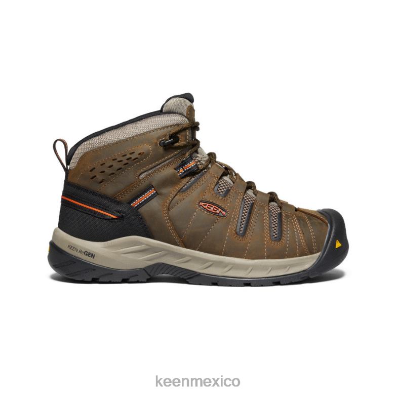 KEEN Bota Flint II (punta blanda) hombres marrón cascada/ocre quemado calzado TXRFD189