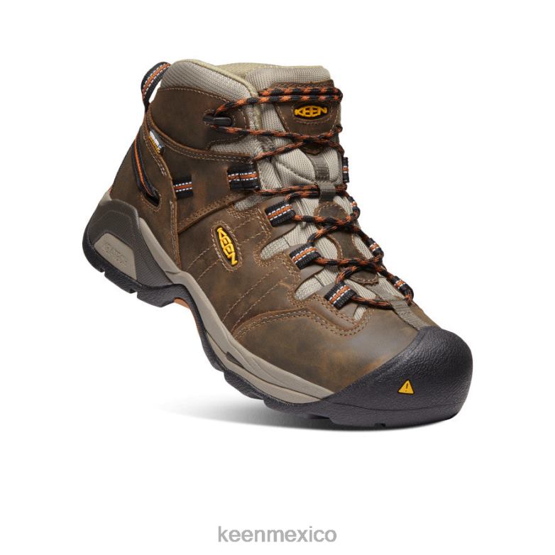 KEEN Bota impermeable detroit xt (puntera blanda) hombres negro oliva/cuero marrón calzado TXRFD178