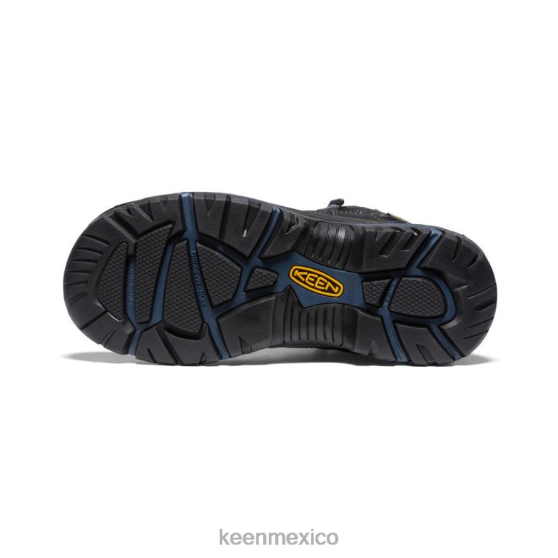 KEEN Braddock impermeable medio (puntera suave) hombres cuervo/azul finca calzado TXRFD367