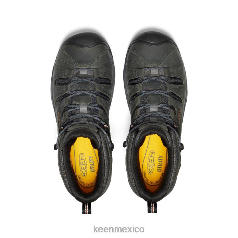 KEEN Flint II impermeable medio (puntera blanda) hombres gris acero/carey calzado TXRFD76