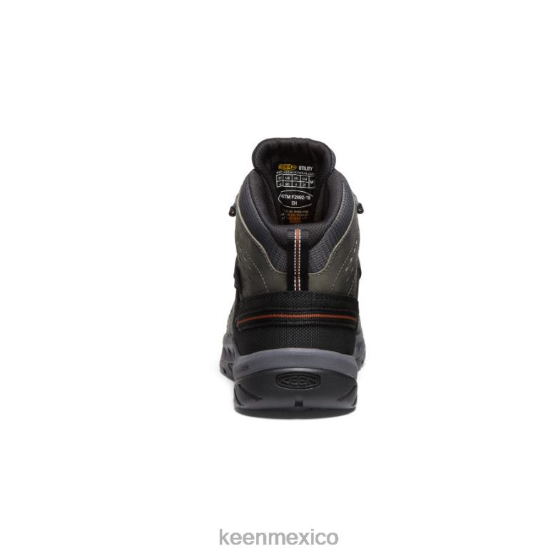 KEEN Flint II impermeable medio (puntera blanda) hombres gris acero/carey calzado TXRFD76