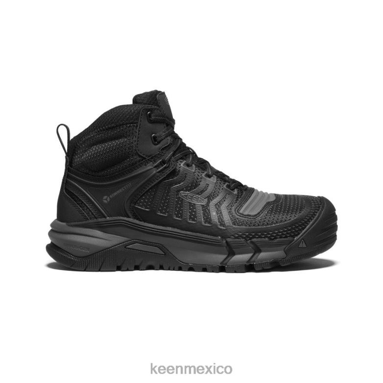 KEEN Kansas City Mid (puntera de fibra de carbono) hombres negro/pistola calzado TXRFD194
