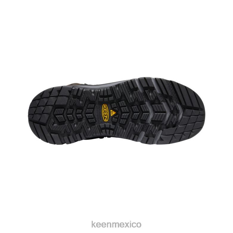 KEEN Kansas City+ impermeable medio (puntera de fibra de carbono) hombres café en grano/negro calzado TXRFD179