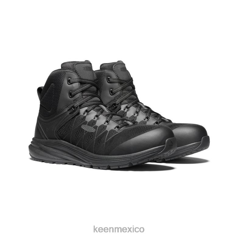 KEEN Vista Energy Mid (puntera de fibra de carbono) hombres Cuervo negro calzado TXRFD139