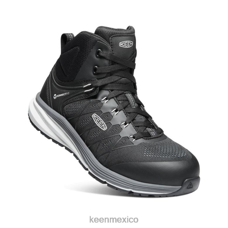 KEEN Vista Energy Mid (puntera de fibra de carbono) hombres vapor/negro calzado TXRFD140