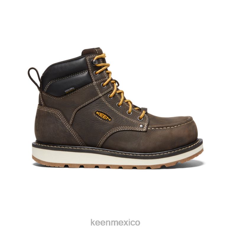 KEEN cincinnati 6" hombres chocolate oscuro/concha de arena calzado TXRFD232