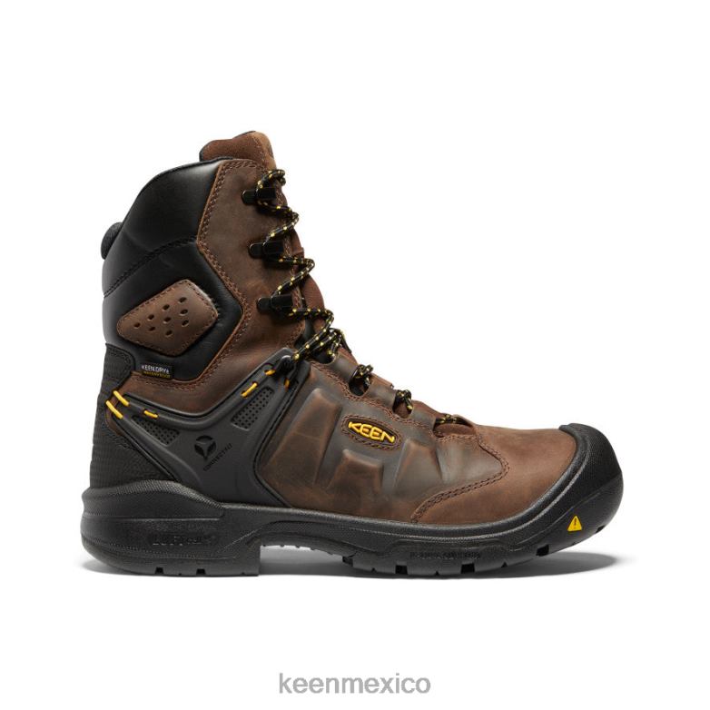 KEEN dover 8" hombres tierra oscura/negro calzado TXRFD344
