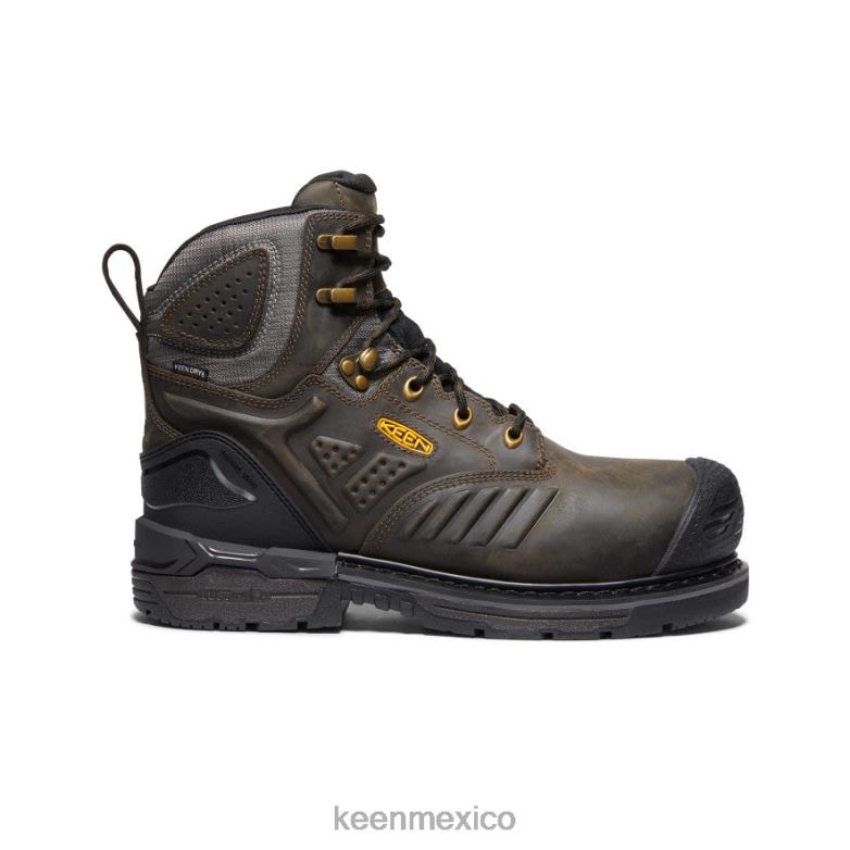 KEEN filadelfia 6" hombres marrón cascada/negro calzado TXRFD361
