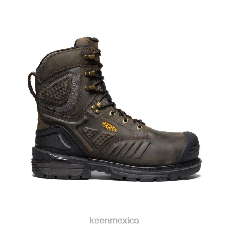 KEEN filadelfia 8" hombres marrón cascada/negro calzado TXRFD366