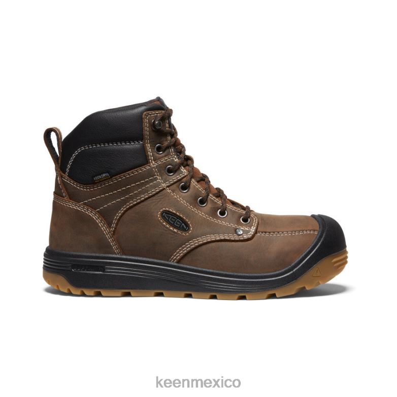KEEN fuerte wayne 6"(puntera blanda) hombres tierra oscura/goma calzado TXRFD1
