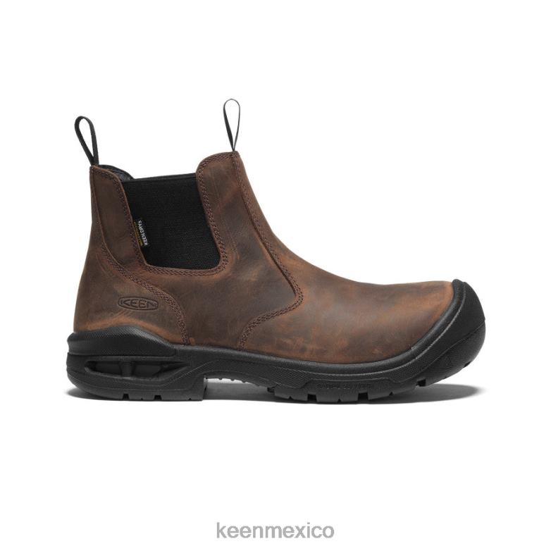 KEEN juneau romeo impermeable (puntera blanda) hombres tierra oscura/negro calzado TXRFD364