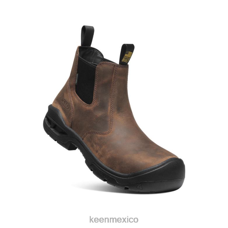 KEEN juneau romeo impermeable (puntera blanda) hombres tierra oscura/negro calzado TXRFD364