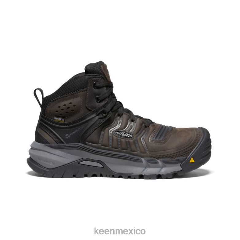 KEEN kansas city+ kbf impermeable medio (puntera blanda) hombres café en grano/negro calzado TXRFD2