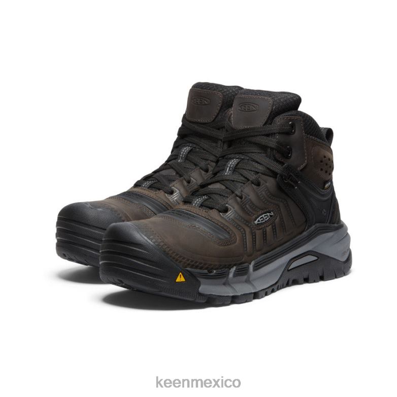 KEEN kansas city+ kbf impermeable medio (puntera blanda) hombres café en grano/negro calzado TXRFD2