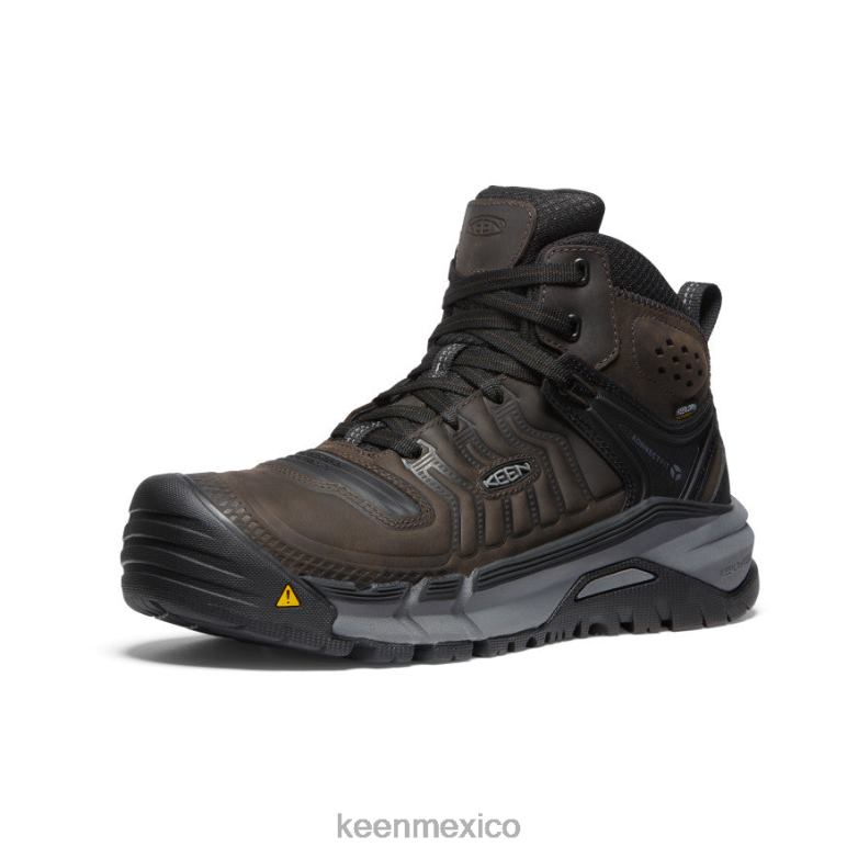 KEEN kansas city+ kbf impermeable medio (puntera blanda) hombres café en grano/negro calzado TXRFD2