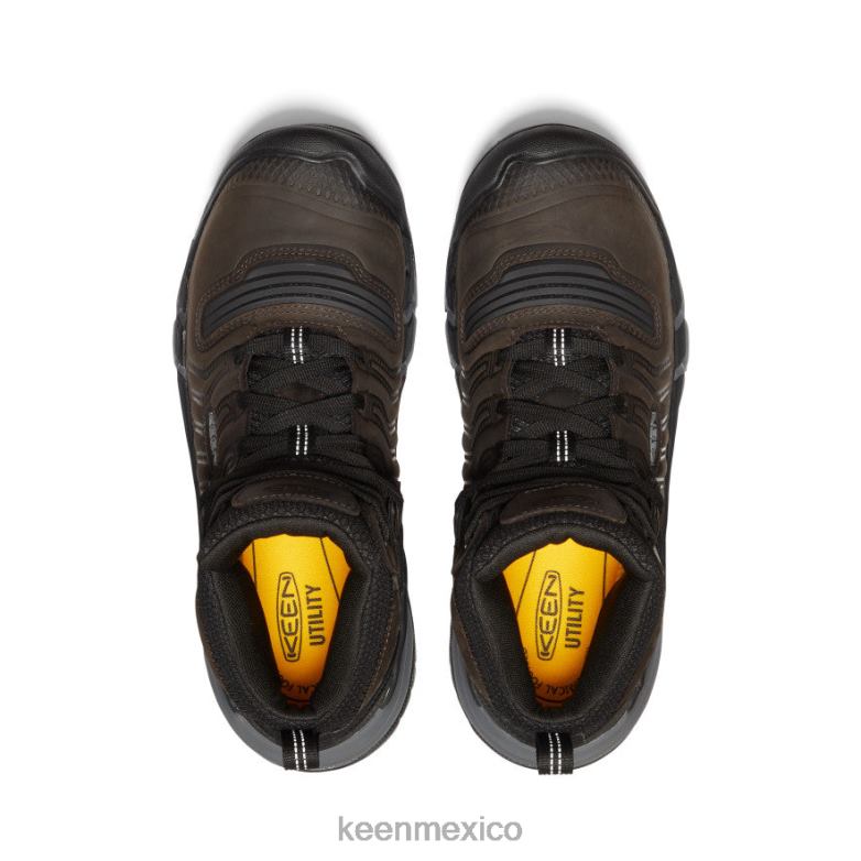 KEEN kansas city+ kbf impermeable medio (puntera blanda) hombres café en grano/negro calzado TXRFD2