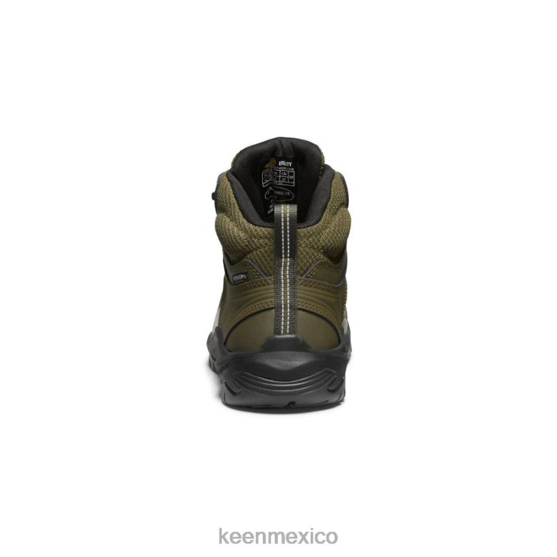 KEEN reno kbf impermeable medio (puntera blanda) hombres oliva oscuro/negro calzado TXRFD6