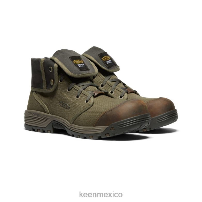 KEEN roswell mid (puntera de fibra de carbono) hombres oliva militar/oliva negro calzado TXRFD282
