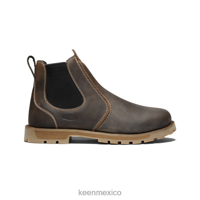KEEN seattle romeo (dedo blando) hombres marrón cascada/negro calzado TXRFD306
