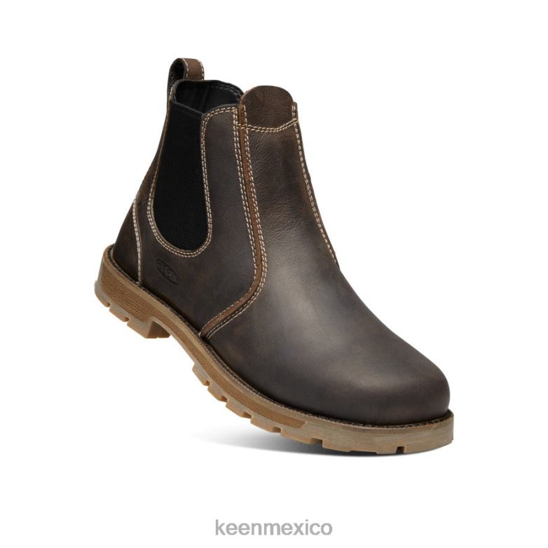 KEEN seattle romeo (dedo blando) hombres marrón cascada/negro calzado TXRFD306