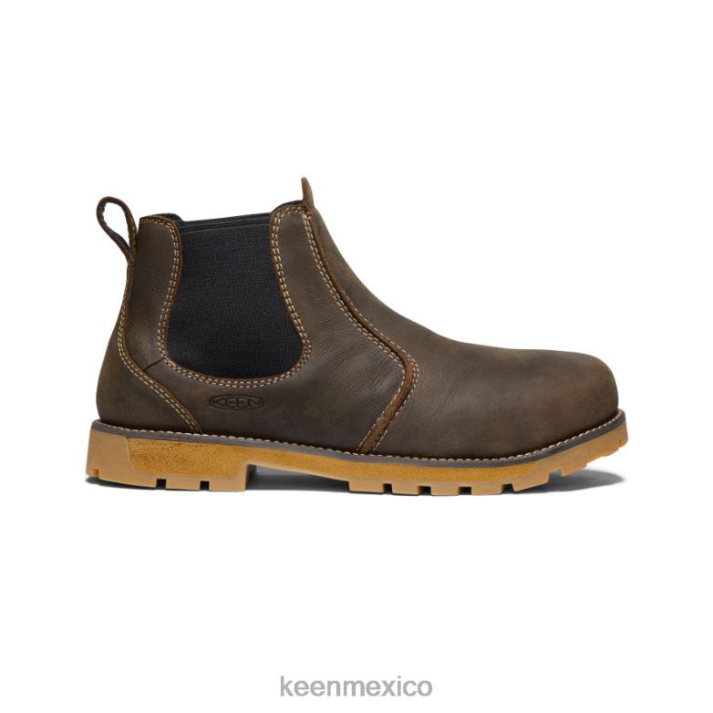 KEEN seattle romeo (puntera de aluminio) hombres marrón cascada/goma calzado TXRFD200