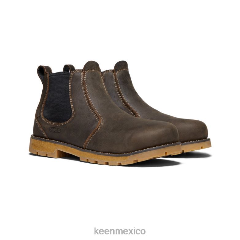 KEEN seattle romeo (puntera de aluminio) hombres marrón cascada/goma calzado TXRFD200
