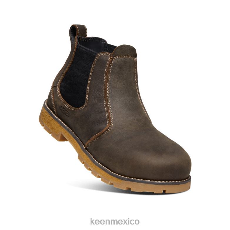 KEEN seattle romeo (puntera de aluminio) hombres marrón cascada/goma calzado TXRFD200