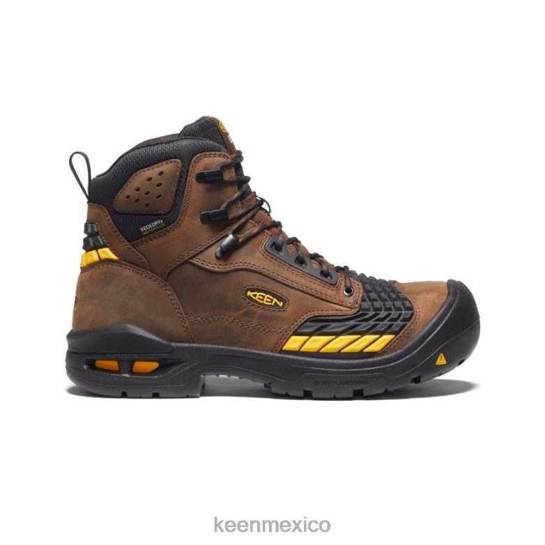 KEEN troya 6" hombres tierra oscura/negro calzado TXRFD255