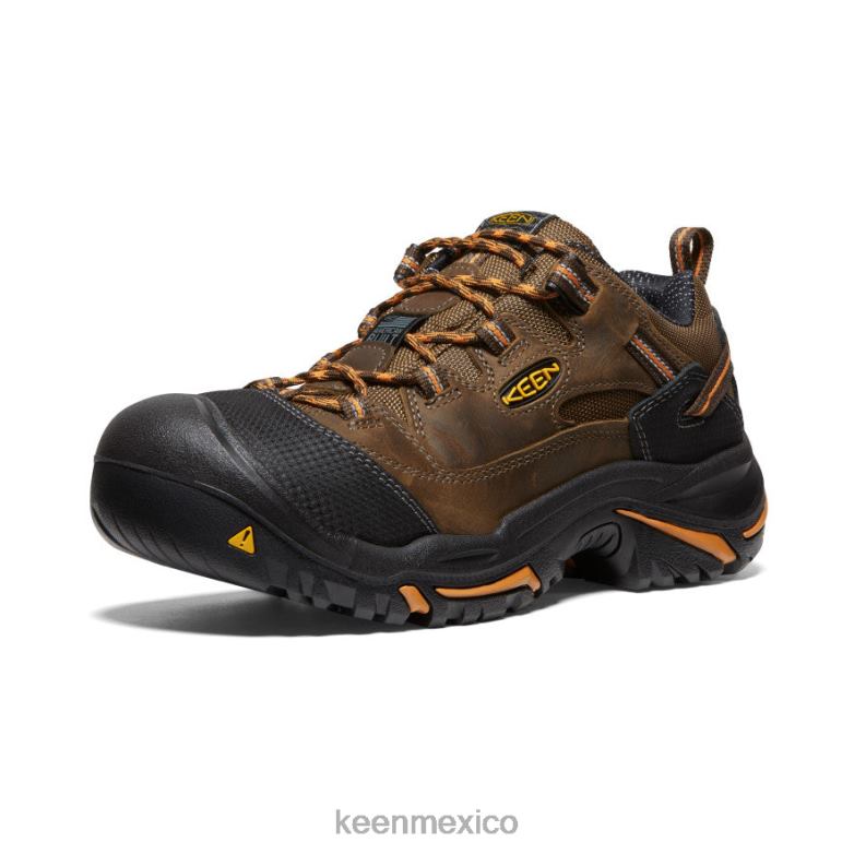 KEEN Braddock bajo (punta blanda) hombres cascada/ocre naranja calzado TXRFD349