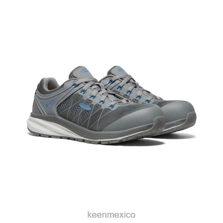 KEEN Vista Energy (puntera de fibra de carbono) hombres gris acero/azul baleine calzado TXRFD159