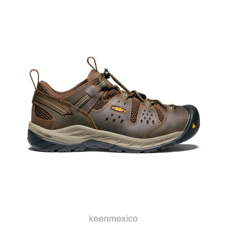 KEEN atlanta cool ii esd (puntera blanda) hombres marrón cascada/noche del bosque calzado TXRFD241
