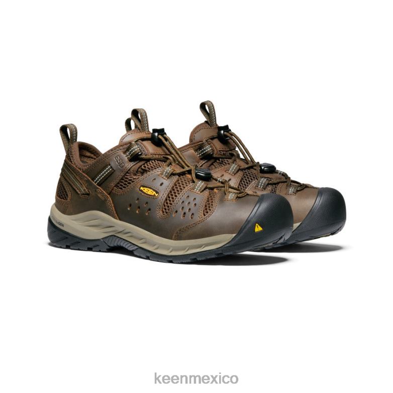 KEEN atlanta cool ii esd (puntera blanda) hombres marrón cascada/noche del bosque calzado TXRFD241