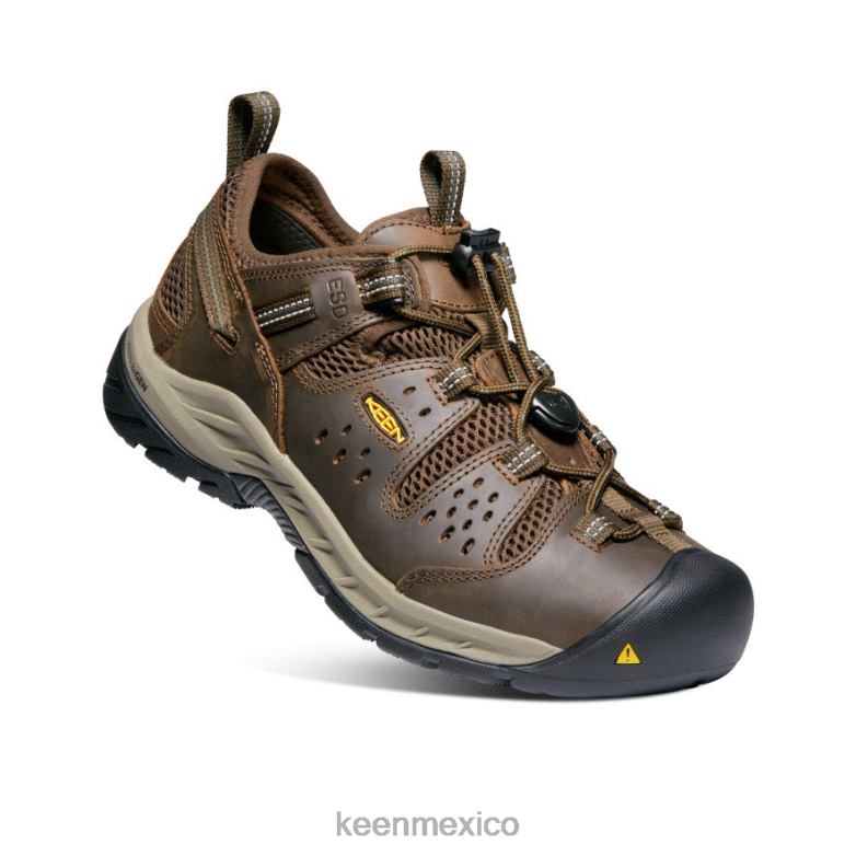 KEEN atlanta cool ii esd (puntera blanda) hombres marrón cascada/noche del bosque calzado TXRFD241