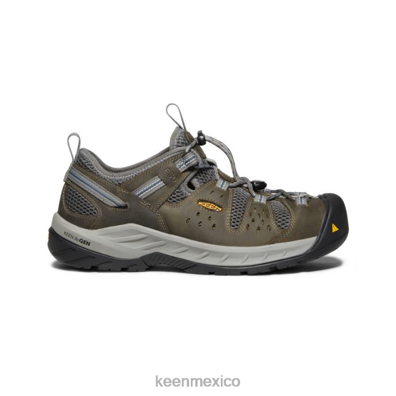 KEEN atlanta cool ii esd (puntera de acero) hombres gárgola/azul marino medianoche calzado TXRFD225