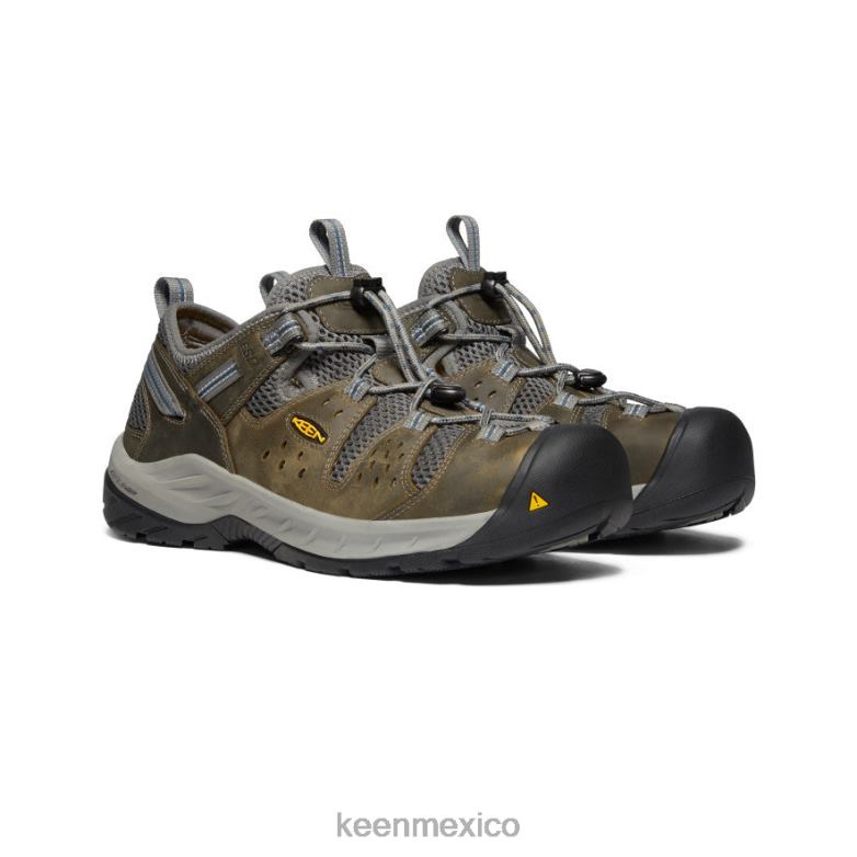 KEEN atlanta cool ii esd (puntera de acero) hombres gárgola/azul marino medianoche calzado TXRFD225