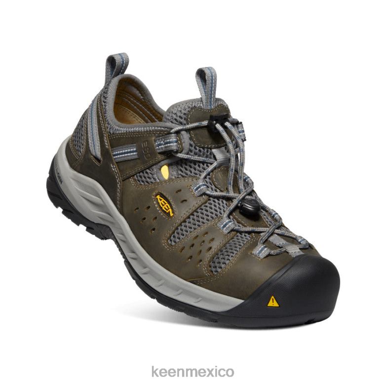 KEEN atlanta cool ii esd (puntera de acero) hombres gárgola/azul marino medianoche calzado TXRFD225