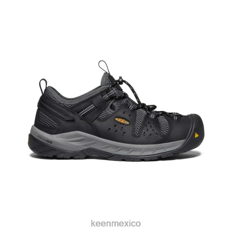 KEEN atlanta cool ii (puntera de acero) hombres negro/sombra oscura calzado TXRFD277