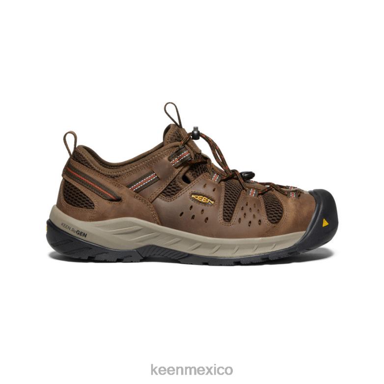 KEEN atlanta cool ii (puntera de acero) hombres shitake/óxido calzado TXRFD278