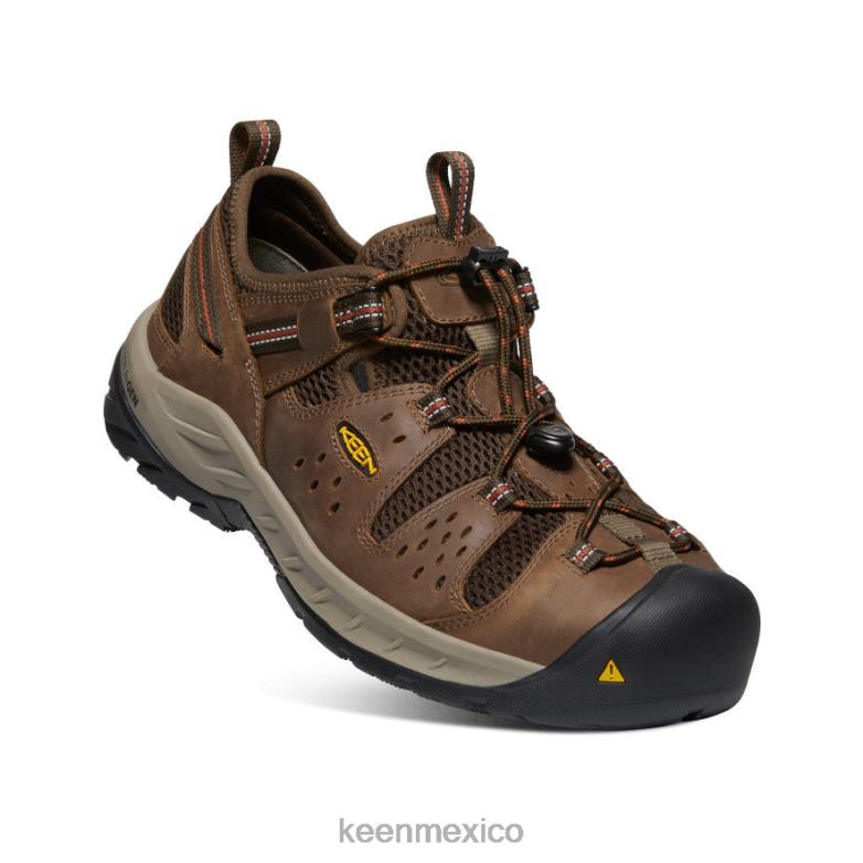 KEEN atlanta cool ii (puntera de acero) hombres shitake/óxido calzado TXRFD278