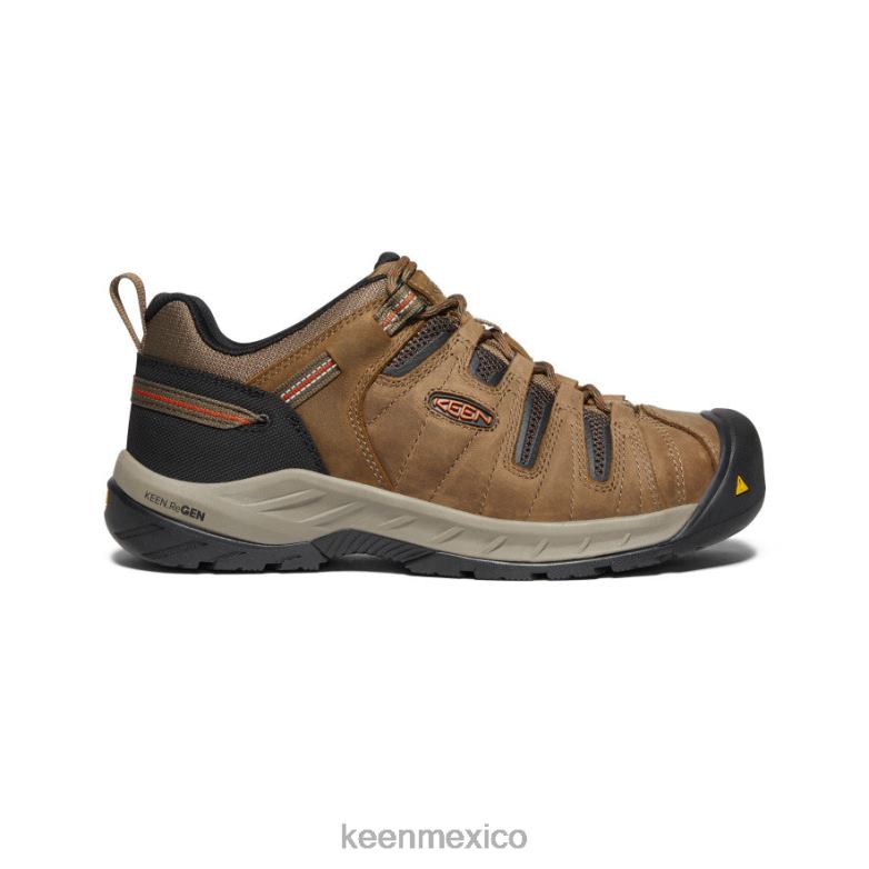 KEEN pedernal ii (punta de acero) hombres shitake/óxido calzado TXRFD254