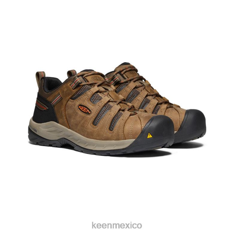 KEEN pedernal ii (punta de acero) hombres shitake/óxido calzado TXRFD254