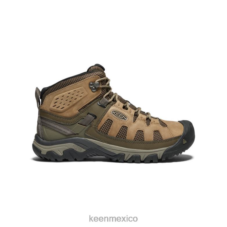 KEEN Targhee ventilación media hombres olivia/cordón elástico calzado TXRFD310