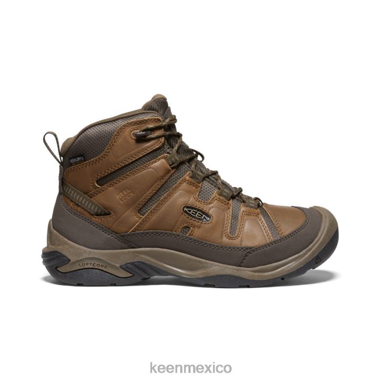 KEEN bota impermeable circadia ancha hombres bisonte/atigrado calzado TXRFD257