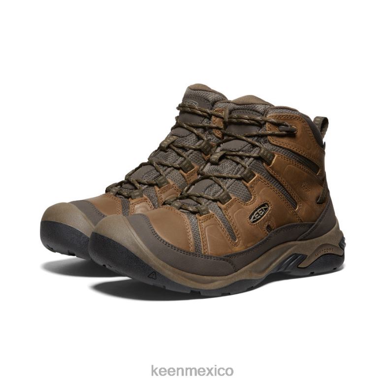 KEEN bota impermeable circadia ancha hombres bisonte/atigrado calzado TXRFD257