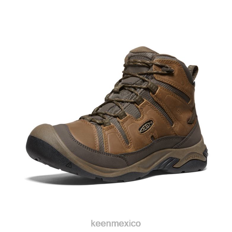 KEEN bota impermeable circadia ancha hombres bisonte/atigrado calzado TXRFD257