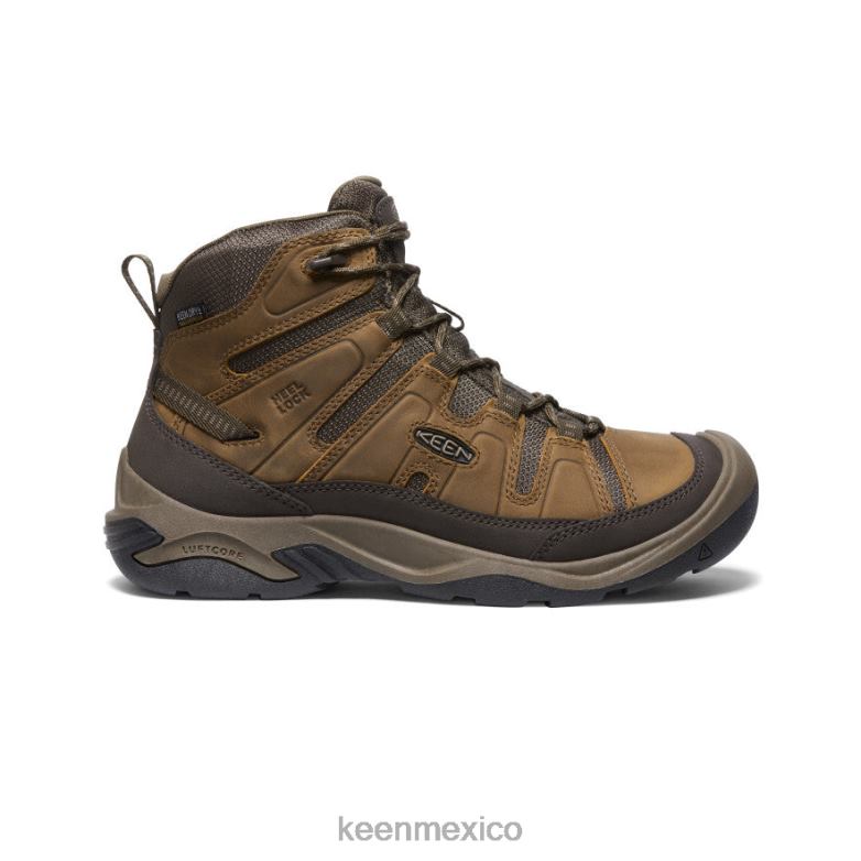 KEEN bota impermeable circadia hombres bisonte/atigrado calzado TXRFD71