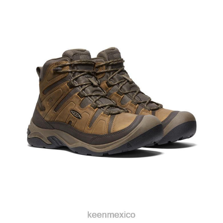 KEEN bota impermeable circadia hombres bisonte/atigrado calzado TXRFD71