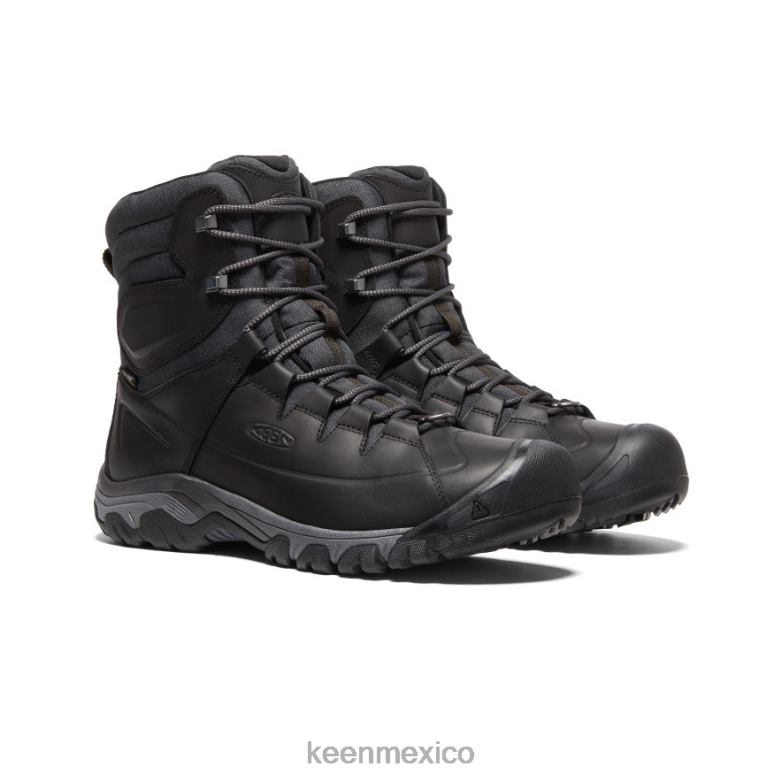 KEEN bota impermeable de encaje alto targhee hombres Cuervo negro calzado TXRFD390