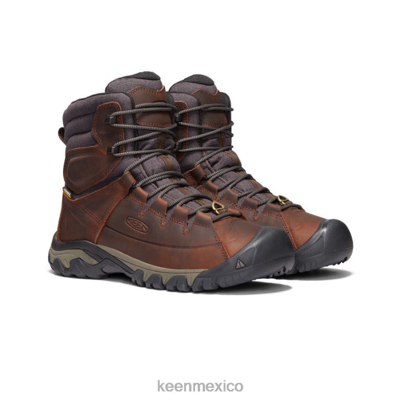 KEEN bota impermeable de encaje alto targhee hombres cacao/mantillo calzado TXRFD389