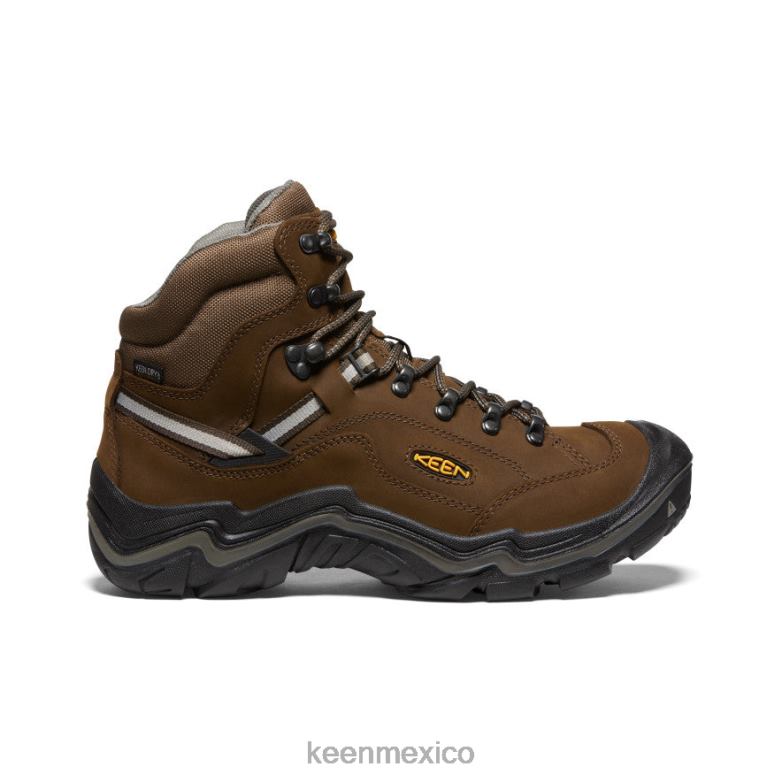 KEEN bota impermeable durand ii ancha hombres marrón cascada/gárgola calzado TXRFD345